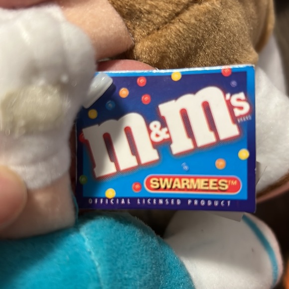 💎Rare find! BNWT- 1998 M&M’s Minis Swarmees Plush. Light green-14$ each - Picture 4 of 4